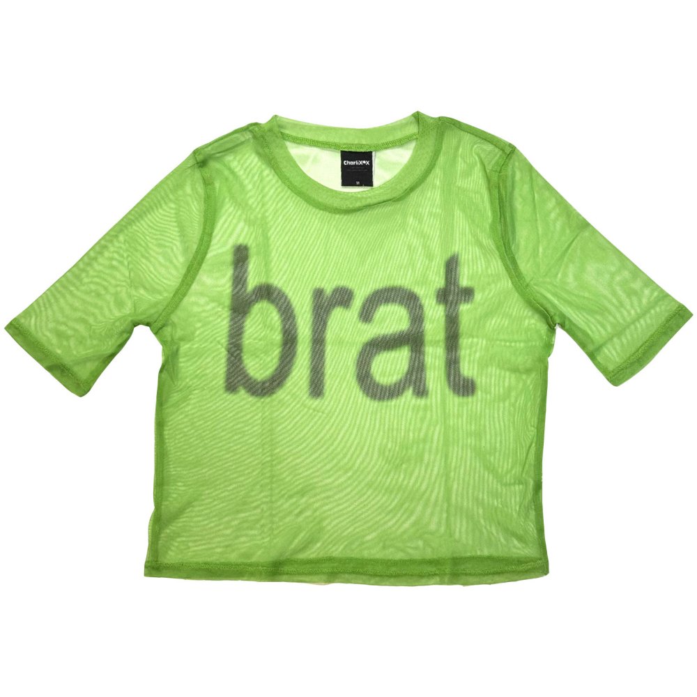 Charli XCX - Brat Logo Crop top - Green